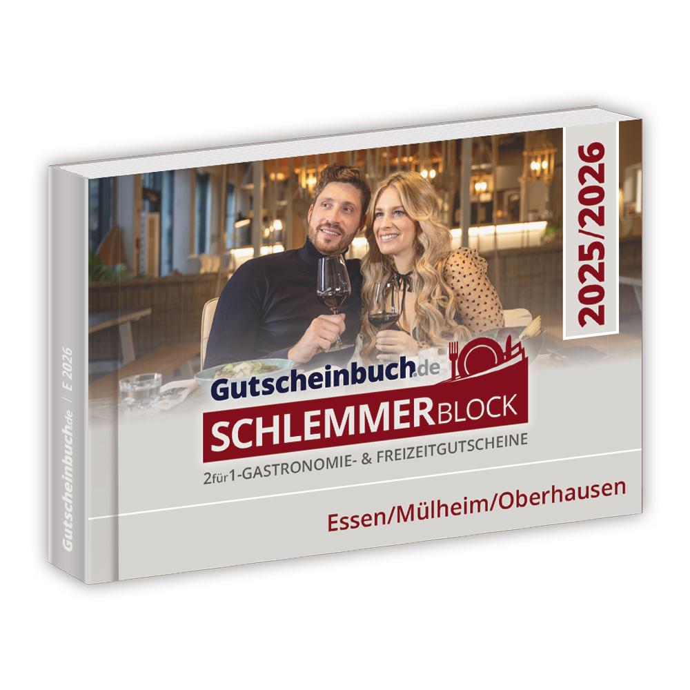 Gutscheinbuch Schlemmerblock 2025/2026 Essen Mühlheim Oberhausen