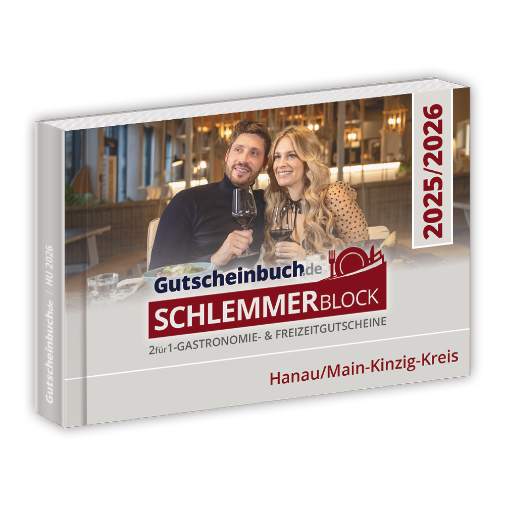 Gutscheinbuch Schlemmerblock Hanau/Main-Kinzig-Kreis 2025/2026
