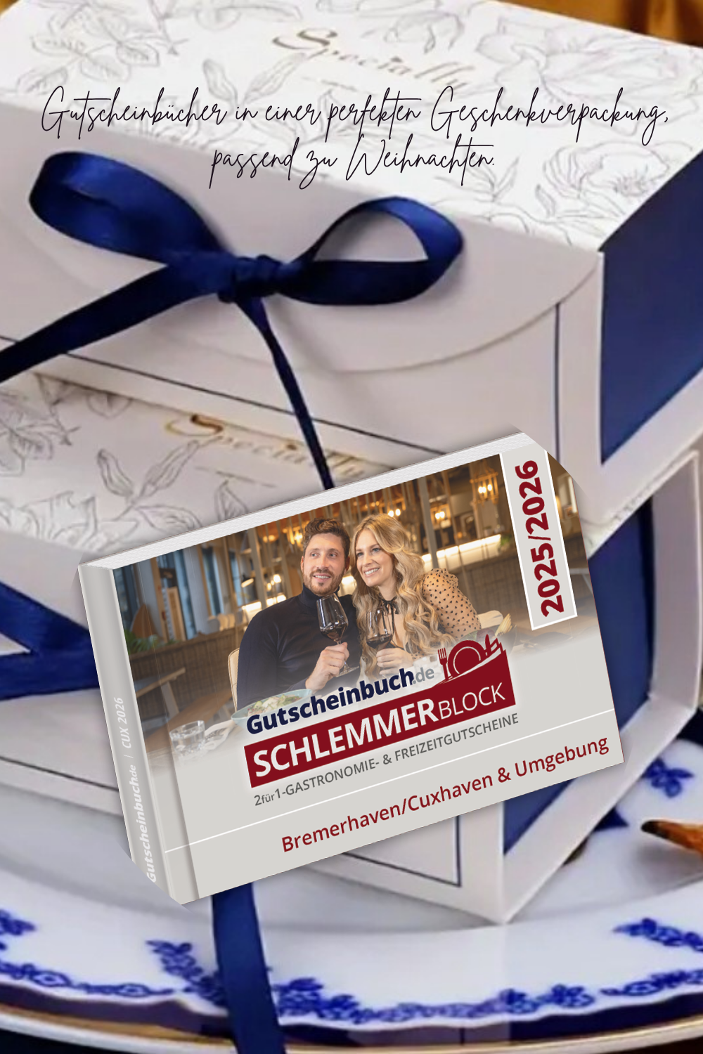 Gutscheinbuch Schlemmerblock  Bremerhaven/Cuxhaven & Umgebung 2025/2026 in einer Geschenkverpackung