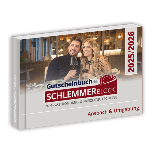 Gutscheinbuch Schlemmerblock  Ansbach & Umgebung 2025/2026
