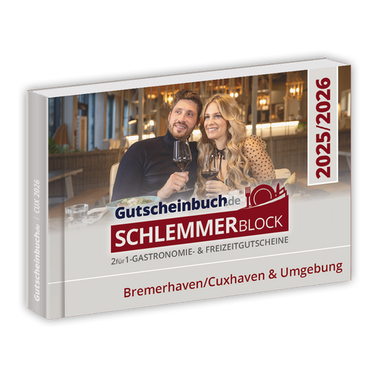 Gutscheinbuch Schlemmerblock  Bremerhaven/Cuxhaven & Umgebung 2025/2026