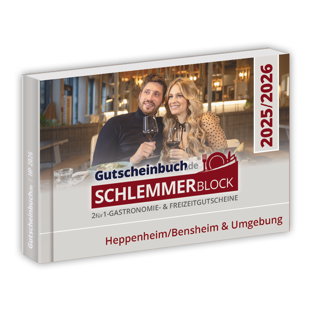 Gutscheinbuch Schlemmerblock  Heppenheim/Bensheim & Umgebung 2025/2026