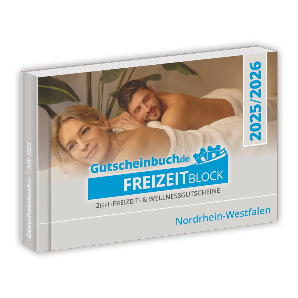 Gutscheinbuch.de Freizeitblock Nordrhein-Westfalen 2026 inkl. Guthabencode